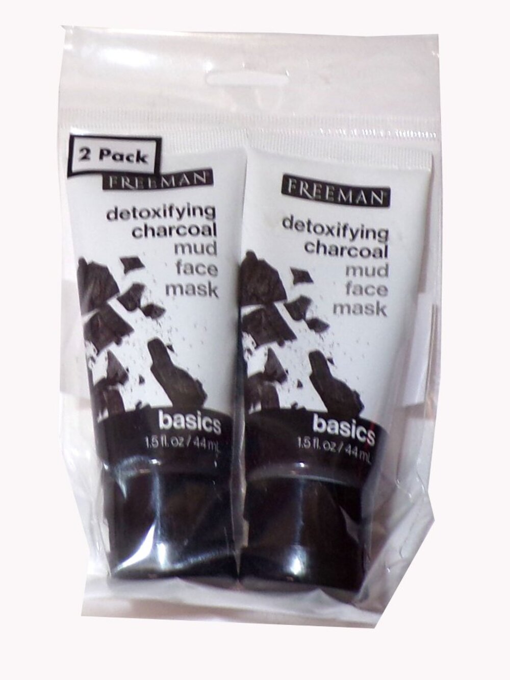 Freeman Basics Detoxifying Charcoal Mud Face Mask 1.5 oz. (Set of 2)